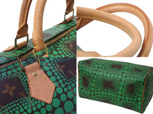 画像をギャラリービューアに読み込む, LOUIS VUITTON ルイヴィトン ハンドバッグ M40694 スピーディ30 パンプキンドット 草間彌生 ヴェール ゴールド金具 美品 中古 55453
