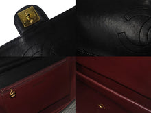 画像をギャラリービューアに読み込む, CHANEL シャネル チェーンショルダーバッグ プッシュロック 4番台 ココマーク ラムスキン ブラック ゴールド 美品 中古 55457