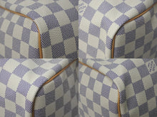 画像をギャラリービューアに読み込む, 新品同様 LOUIS VUITTON ルイヴィトン スピーディ30 ダミエ アズール N41533 ホワイト ベージュ 中古 55474