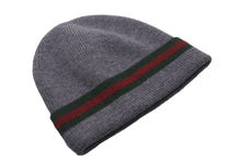 画像をギャラリービューアに読み込む, GUCCI グッチ ニット ニット帽 ニットキャップ ビーニー ウール ローゲージ ウェビングライン サイズ M 美品 中古 55525