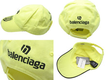 画像をギャラリービューアに読み込む, 新品未使用品 BALENCIAGA バレンシアガ キャップ フットボールロゴキャップ ローキャップ イエロー 中古 55534