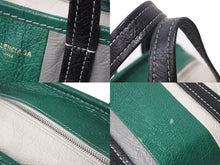 画像をギャラリービューアに読み込む, BALENCIAGA バレンシアガ バザールショッパー ハンドバッグ ロゴ 452458 ラムスキン マルチカラー 鞄 シルバー金具 良品 中古 55549