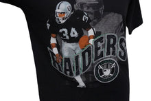 画像をギャラリービューアに読み込む, RAIDERS Bo Jackson ラスベガス レイダース ボー ジャクソン NFL ヴィンテージ 半袖Ｔシャツ ブラック コットン M 良品 中古 55556