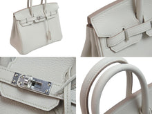Load image into Gallery viewer, 新品未使用 HERMES エルメス ハンドバッグ バーキン25 ベトン ベトン シルバー金具 トゴ B刻印 中古 55558