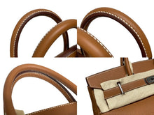 Load image into Gallery viewer, 新品未使用 HERMES エルメス ハンドバッグ オータクロア40 ゴールド B刻印 トゴ パラジウム金具 中古 4b005556