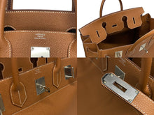 Load image into Gallery viewer, 新品未使用 HERMES エルメス ハンドバッグ オータクロア40 ゴールド B刻印 トゴ パラジウム金具 中古 4b005556