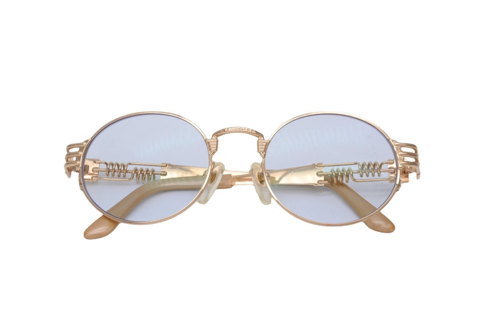 Very Good Condition Jean Paul Gaultier Jean Paul Gaultier Glasses Sunglasses 56-6106 Gold Used 55564