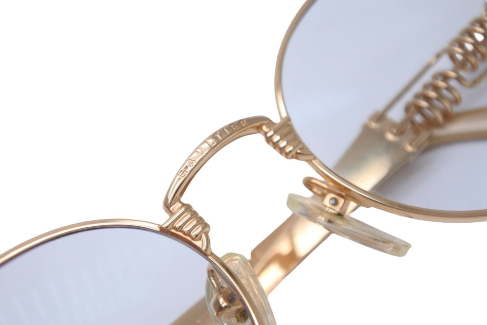 Very Good Condition Jean Paul Gaultier Jean Paul Gaultier Glasses Sunglasses 56-6106 Gold Used 55564