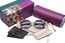 Load image into Gallery viewer, 極美品 BVLGARI ブルガリ セルペンティ サングラス ブラック ゴールド プラスチック ニッケル合金 53□20-145 903279 中古 55592