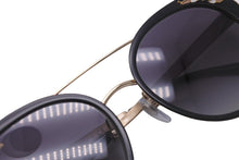 Load image into Gallery viewer, 極美品 BVLGARI ブルガリ セルペンティ サングラス ブラック ゴールド プラスチック ニッケル合金 53□20-145 903279 中古 55592