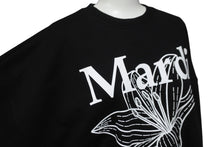 画像をギャラリービューアに読み込む, 極美品 Mardi Mercredi マルディメクルディ フラワー スウェット 長袖 ブラック ホワイト サイズF 中古 55602