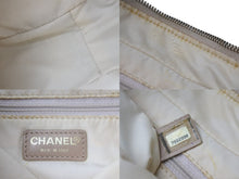 画像をギャラリービューアに読み込む, CHANEL シャネル ワンショルダーバッグ A20516 ニュートラベルライン 7番台 2002年 キャンバス カーフ ベージュ 良品 中古 55652