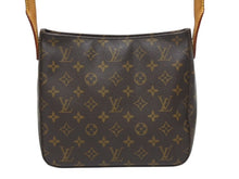 画像をギャラリービューアに読み込む, LOUIS VUITTON ルイヴィトン ルーピングMM ワンショルダーバッグ M51146 モノグラム PVC レザー ブラウン ゴールド金具 美品 中古 4b005573