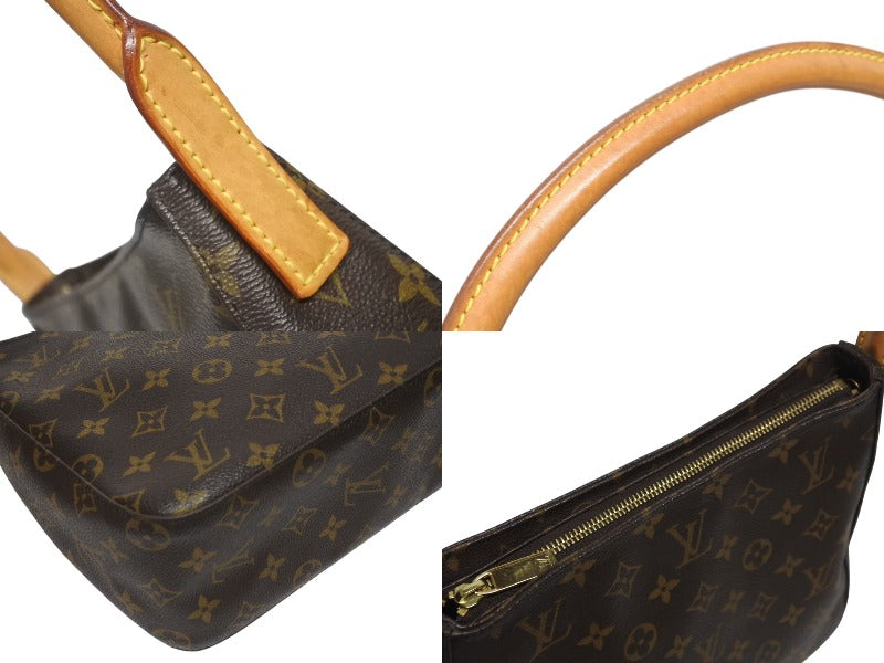 LOUIS VUITTON Looping MM One Shoulder Bag M51146 Monogram PVC Leather Brown Gold Hardware Good Condition Used 4b005573