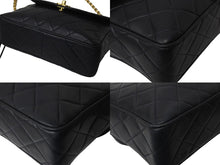 Load image into Gallery viewer, CHANEL シャネル ショルダーバッグ マトラッセ ビジュー チェーンショルダー 紺 フリンジ ラムスキン 美品 中古 55768