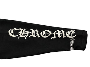 新品未使用 CHROME HEARTS クロムハーツ パンツ レギンス ロゴプリント ブラック キッズ 6 MONTHS 52/41 中古 55810