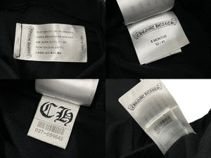 新品未使用 CHROME HEARTS クロムハーツ パンツ レギンス ロゴプリント ブラック キッズ 6 MONTHS 52/41 中古 55810