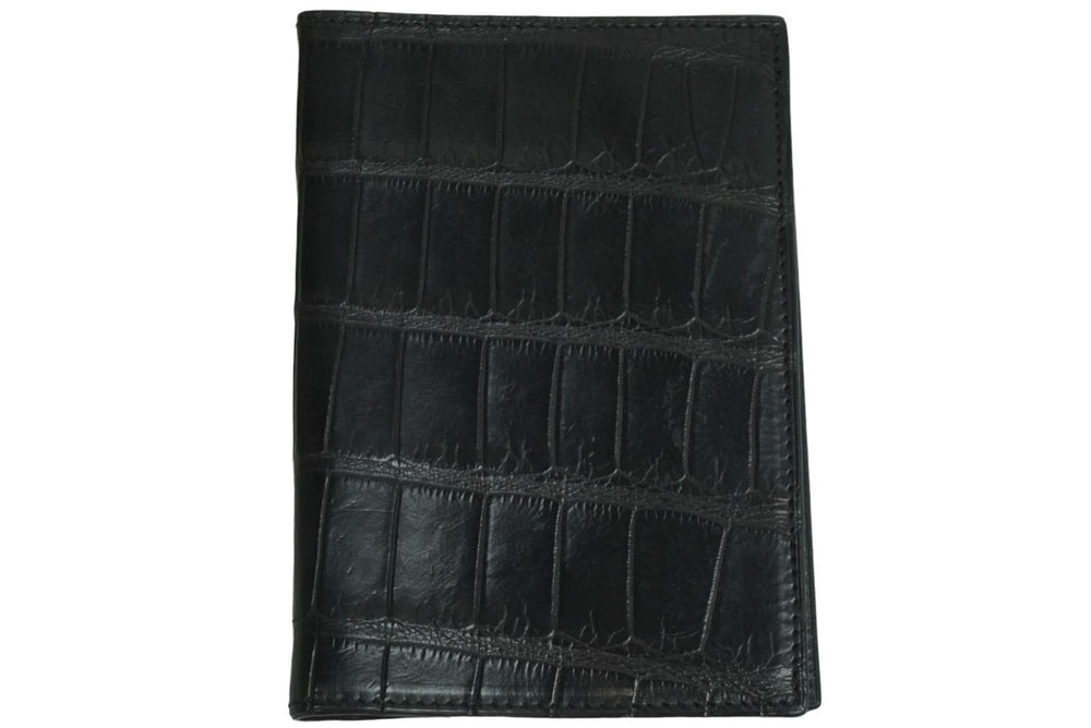 Tom Ford Tom Ford Passport Case Accessory Black Croco Silver Logo Good Condition Used 55822