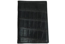 Load image into Gallery viewer, Tom Ford トムフォード パスポートケース 小物 ブラック クロコ シルバーロゴ 美品 中古 55822
