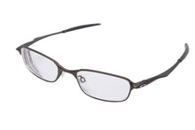 Load image into Gallery viewer, Oakley オークリー サングラス メタルフレーム スクエア型 ブラウン チタン メガネ度入り 美品 中古 55823