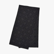 Load image into Gallery viewer, 新品未使用 CHROME HEARTS クロムハーツ SCARF MATH PLUS LONG スカーフ マスプラス ロング 総柄 CHプラス カシミヤ 中古 4a005584