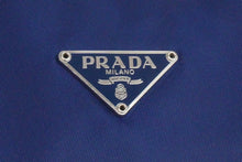 Load image into Gallery viewer, PRADA プラダ ハンドバッグ ワンショルダーバッグ MV515 ホーボー ミニバッグ ポーチ 三角ロゴ ブルー ナイロン 美品 中古 55874