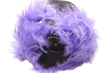 Load image into Gallery viewer, 極美品 PRADA プラダ 帽子 フライトキャップ ファー付き ナイロン 2HC180 19AW CAPPELLI ブラック パープル サイズL 中古 55887