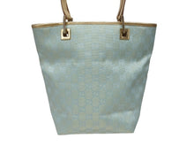 画像をギャラリービューアに読み込む, [USED/中古]GUCCI グッチ トートバッグ ブルー ゴールド キャンバス 002 1099 001998 ゴールド金具 Bランク 中古 4b005593