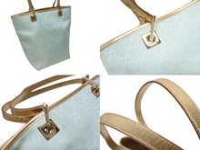 画像をギャラリービューアに読み込む, [USED/中古]GUCCI グッチ トートバッグ ブルー ゴールド キャンバス 002 1099 001998 ゴールド金具 Bランク 中古 4b005593