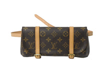 画像をギャラリービューアに読み込む, LOUIS VUITTON ルイヴィトン ショルダーバッグ ウエストポーチ M51159 ポシェット マレル ブラウン ゴールド金具 美品 中古 55947