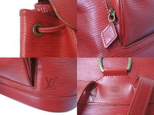 画像をギャラリービューアに読み込む, LOUIS VUITTON ルイヴィトン リュック・デイパック 1997年 プレオウンド エピ モンスリMM レッド ゴールド金具 美品 中古 55952