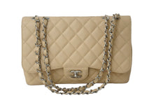 画像をギャラリービューアに読み込む, 極美品 CHANEL シャネル マトラッセ30 チェーンショルダー キャビアスキン ベージュ シルバー金具 バッグ レディース 中古 55978