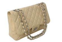画像をギャラリービューアに読み込む, 極美品 CHANEL シャネル マトラッセ30 チェーンショルダー キャビアスキン ベージュ シルバー金具 バッグ レディース 中古 55978