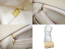 画像をギャラリービューアに読み込む, 極美品 CHANEL シャネル マトラッセ30 チェーンショルダー キャビアスキン ベージュ シルバー金具 バッグ レディース 中古 55978