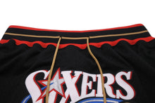 画像をギャラリービューアに読み込む, JUST DON ジャストドン mitchell&amp;ness ミッチェルアンドネス sixers シクサーズ ショートパンツ SHORBW18015-P76 美品 中古 56004