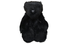 画像をギャラリービューアに読み込む, 極美品 GUCCI グッチ GGキャンバス ファー ぬいぐるみ 人形 テディーベア クマ ブラック 黒 7077722 中古 56017