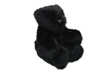 画像をギャラリービューアに読み込む, 極美品 GUCCI グッチ GGキャンバス ファー ぬいぐるみ 人形 テディーベア クマ ブラック 黒 7077722 中古 56017