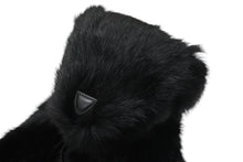 画像をギャラリービューアに読み込む, 極美品 GUCCI グッチ GGキャンバス ファー ぬいぐるみ 人形 テディーベア クマ ブラック 黒 7077722 中古 56017