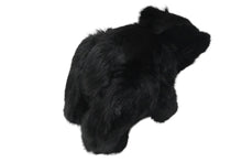 画像をギャラリービューアに読み込む, 極美品 GUCCI グッチ GGキャンバス ファー ぬいぐるみ 人形 テディーベア クマ ブラック 黒 7077722 中古 56017