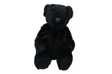 画像をギャラリービューアに読み込む, 極美品 GUCCI グッチ GGキャンバス ファー ぬいぐるみ 人形 テディーベア クマ ブラック 黒 7077722 中古 56018