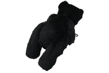 画像をギャラリービューアに読み込む, 極美品 GUCCI グッチ GGキャンバス ファー ぬいぐるみ 人形 テディーベア クマ ブラック 黒 7077722 中古 56018