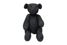 画像をギャラリービューアに読み込む, GUCCI グッチ GGキャンバス ぬいぐるみ 人形 テディーベア クマ ブラック 黒 7077722 美品 中古 56020