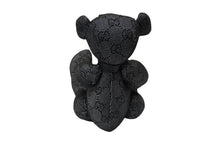 画像をギャラリービューアに読み込む, GUCCI グッチ GGキャンバス ぬいぐるみ 人形 テディーベア クマ ブラック 黒 7077722 美品 中古 56020