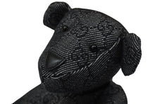 画像をギャラリービューアに読み込む, GUCCI グッチ GGキャンバス ぬいぐるみ 人形 テディーベア クマ ブラック 黒 7077722 美品 中古 56020