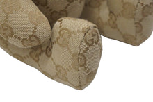 画像をギャラリービューアに読み込む, GUCCI グッチ GGキャンバス ぬいぐるみ 人形 テディーベア クマ ベージュ ブラウン 7077722 美品 中古 56021