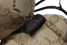 画像をギャラリービューアに読み込む, GUCCI グッチ GGキャンバス ぬいぐるみ 人形 テディーベア クマ ベージュ ブラウン 7077722 美品 中古 56021