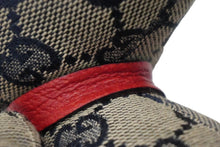 画像をギャラリービューアに読み込む, GUCCI グッチ GGキャンバス ぬいぐるみ 人形 テディーベア クマ ベージュ ネイビー 7077722 美品 中古 56024