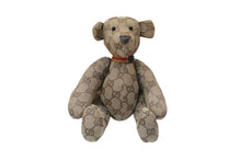 画像をギャラリービューアに読み込む, GUCCI グッチ GGキャンバス ぬいぐるみ 人形 テディーベア クマ ベージュ ブラウン 7077722 美品 中古 56026