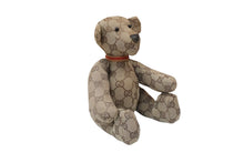 画像をギャラリービューアに読み込む, GUCCI グッチ GGキャンバス ぬいぐるみ 人形 テディーベア クマ ベージュ ブラウン 7077722 美品 中古 56026