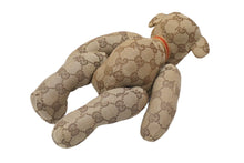 画像をギャラリービューアに読み込む, GUCCI グッチ GGキャンバス ぬいぐるみ 人形 テディーベア クマ ベージュ ブラウン 7077722 美品 中古 56026